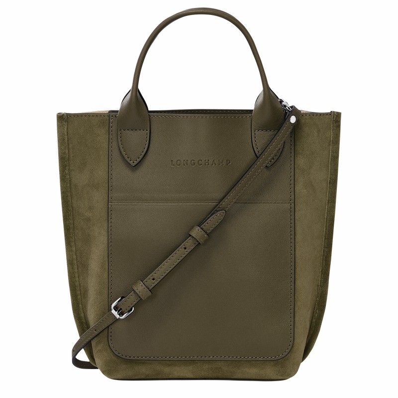 Longchamp Cabas Longchamp XS Tote Veske Dame Khaki Norge | 10276HFO292