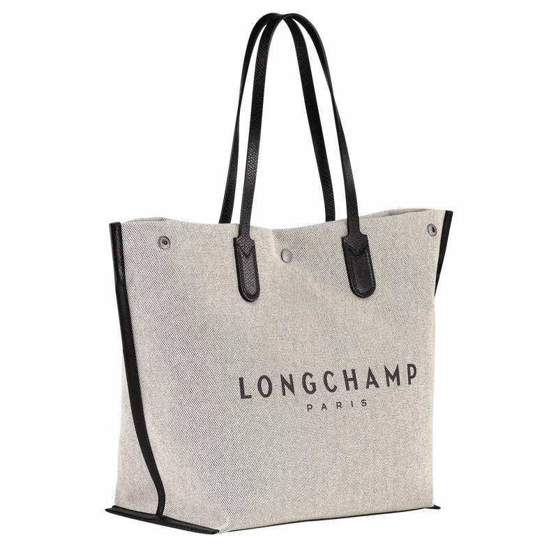 Longchamp Essential L Tote Veske Dame Hvite Norge | 10090HSG037