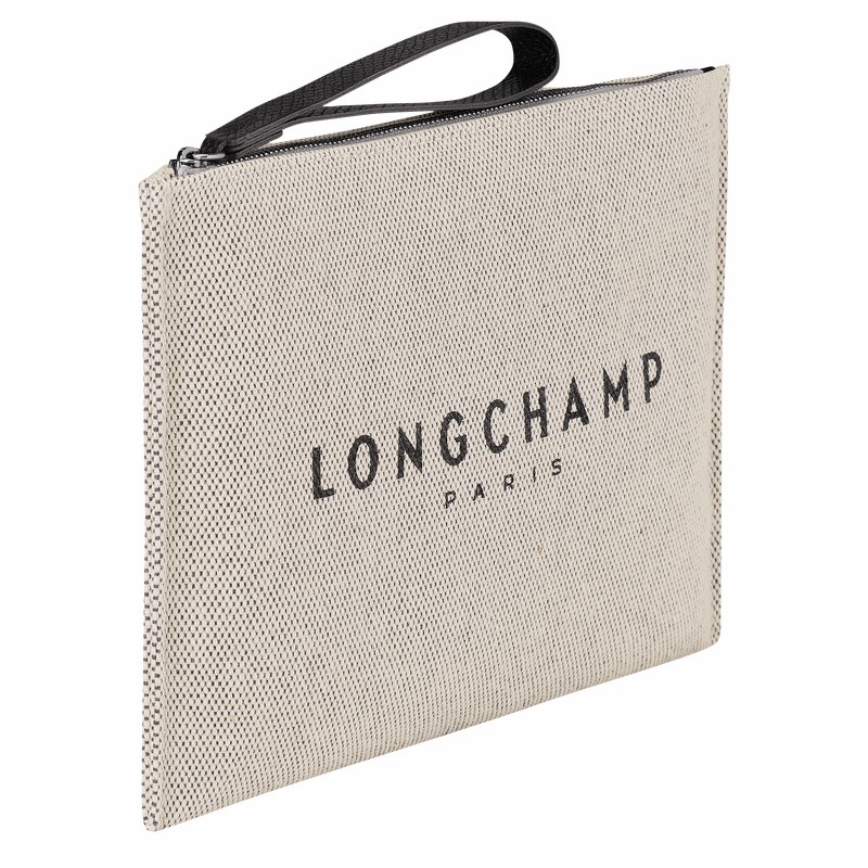 Longchamp Essential Pouches Dame Hvite Norge | 34136HSG037