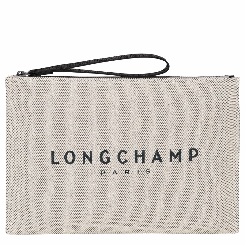 Longchamp Essential Pouches Dame Hvite Norge | 34136HSG037