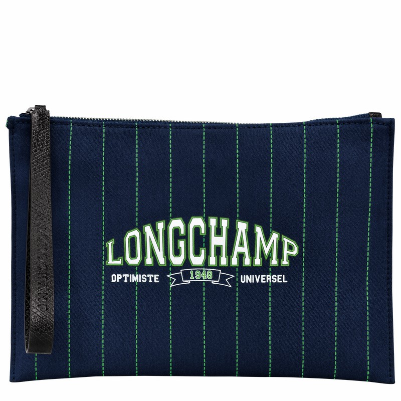 Longchamp Essential Pouches Dame Marineblå Norge | 34136HFD006