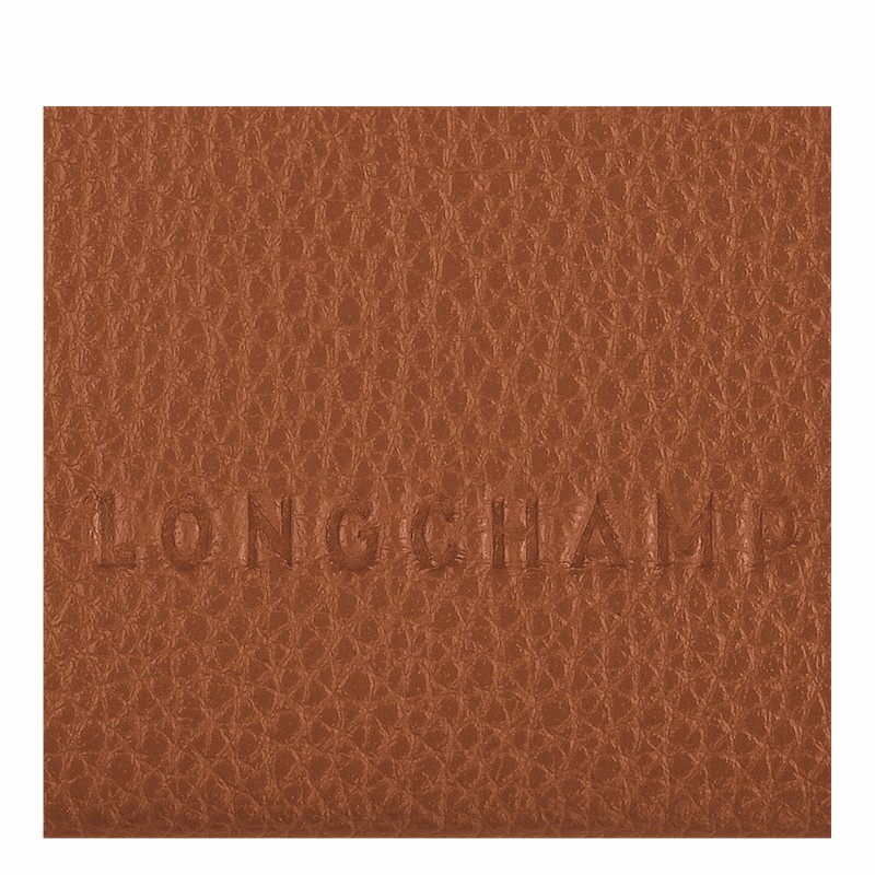 Longchamp Le FOULONNÉ Kortholder Dame Caramel Norge | L3218021121