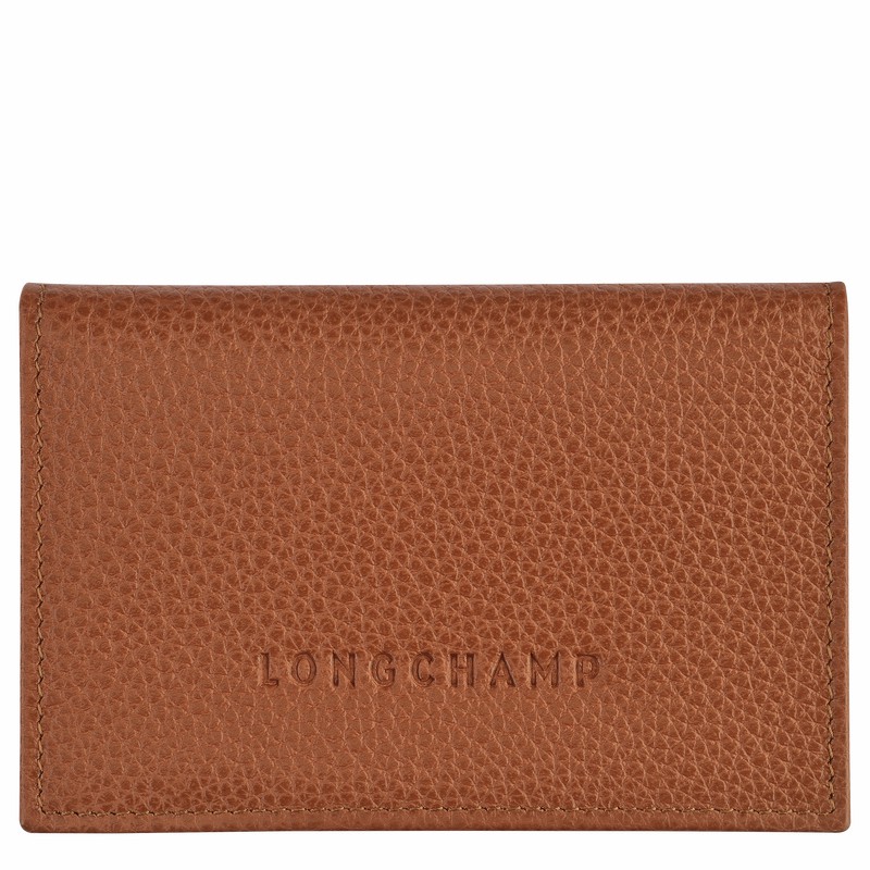 Longchamp Le FOULONNÉ Kortholder Dame Caramel Norge | L3243021121