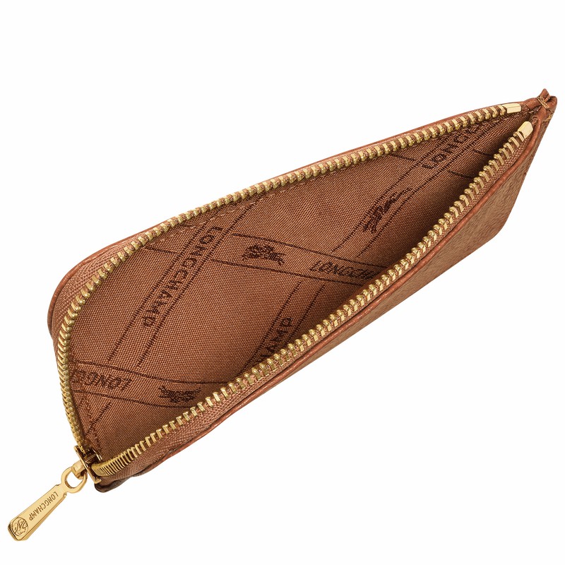 Longchamp Le FOULONNÉ Kortholder Dame Caramel Norge | 30036021121