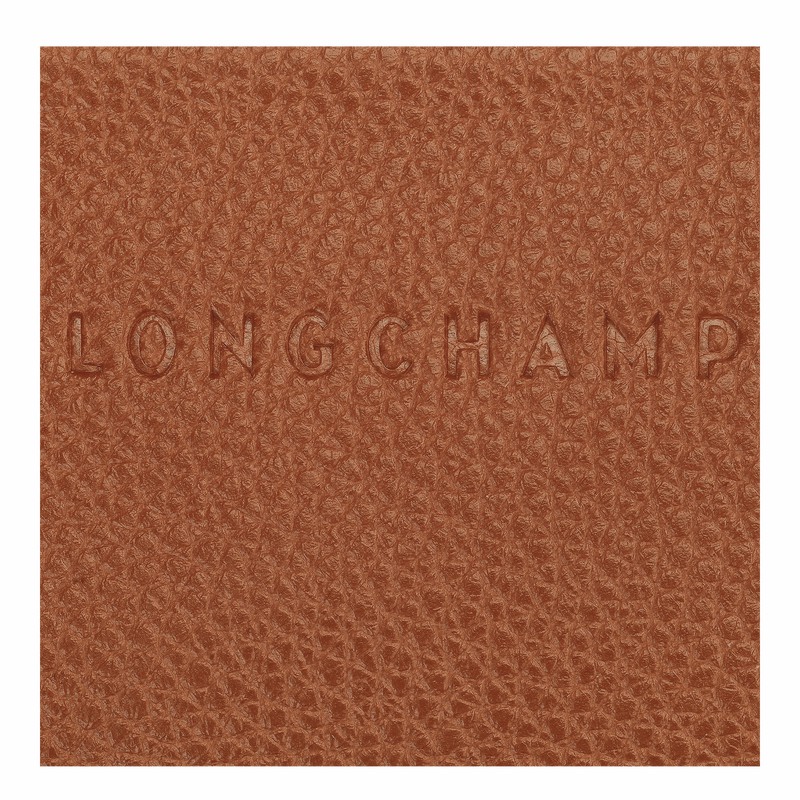 Longchamp Le FOULONNÉ Kortholder Dame Caramel Norge | 30036021121