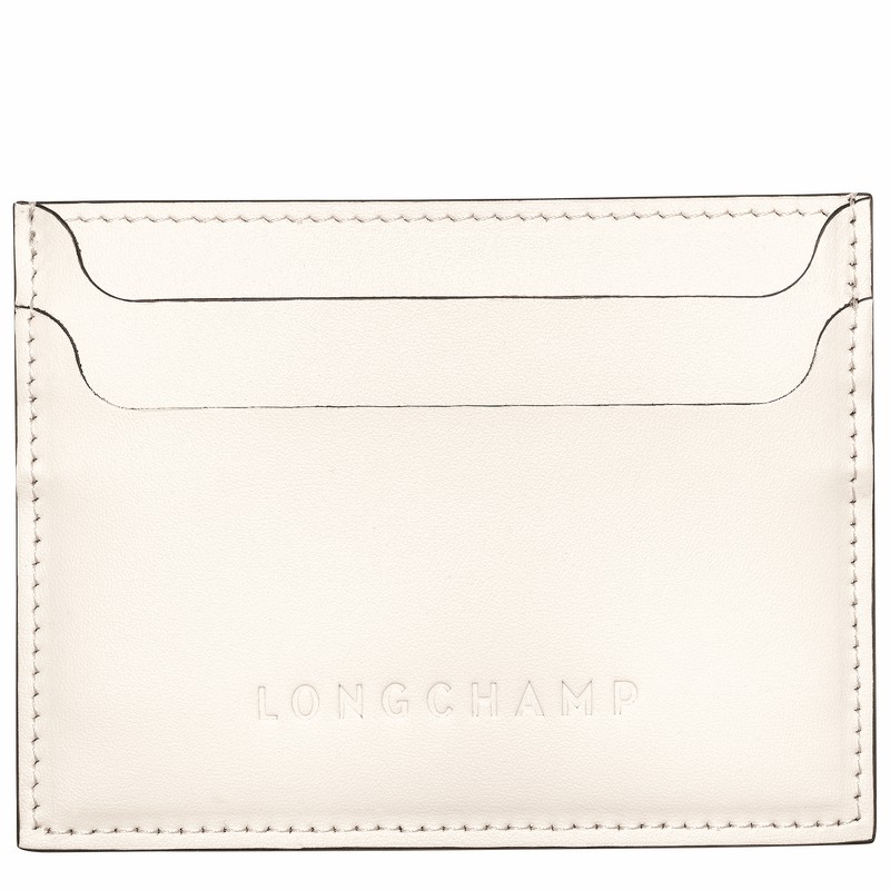 Longchamp Le FOULONNÉ Kortholder Dame Hvite Norge | L3218HFI037