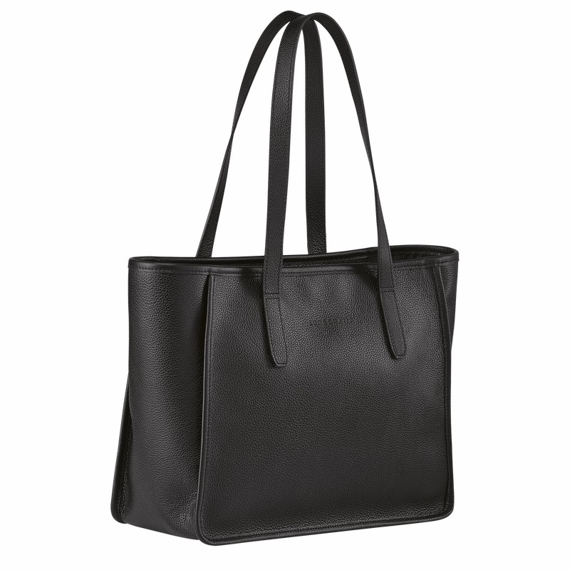 Longchamp Le FOULONNÉ L Tote Veske Dame Svarte Norge | 10190021001