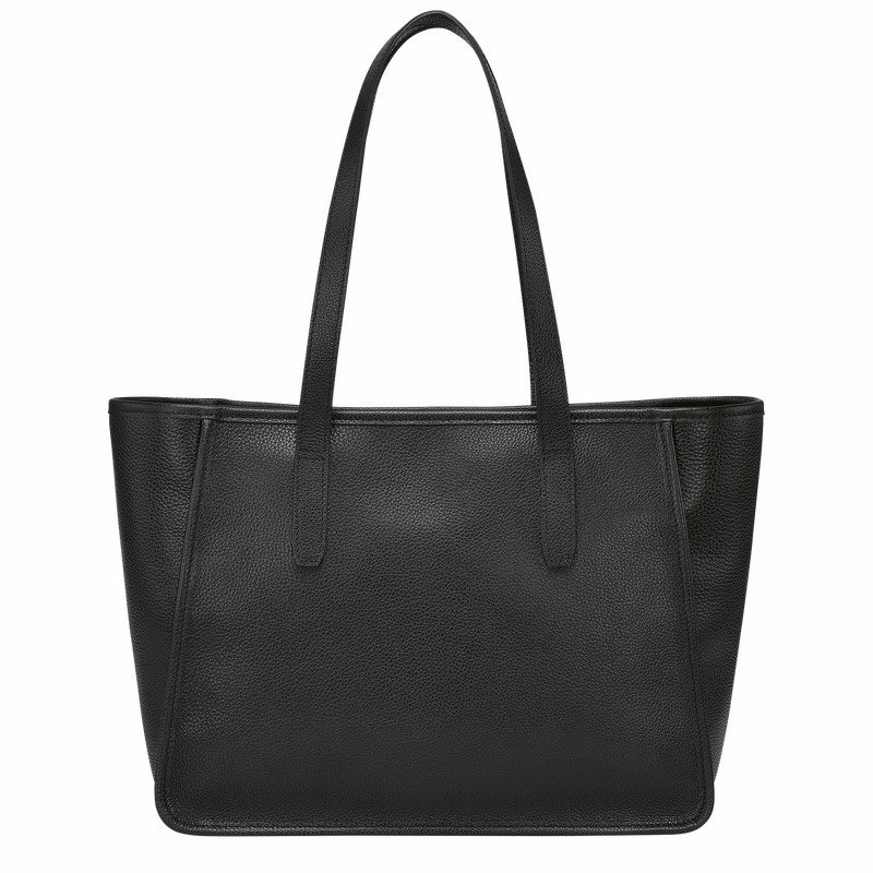 Longchamp Le FOULONNÉ L Tote Veske Dame Svarte Norge | 10190021001