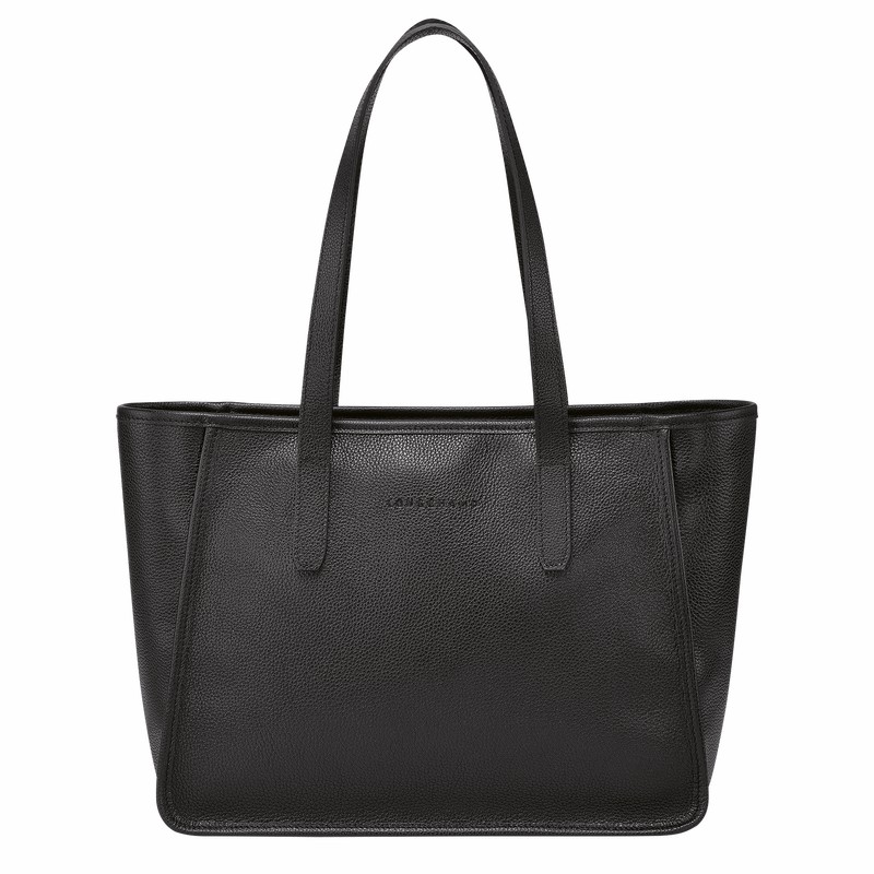 Longchamp Le FOULONNÉ L Tote Veske Dame Svarte Norge | 10190021001