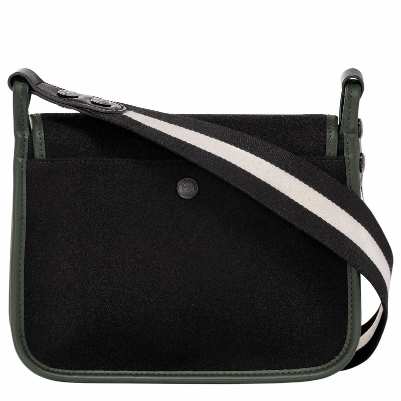 Longchamp Le FOULONNÉ M Crossbody Veske Dame Svarte Norge | 10135HFN001