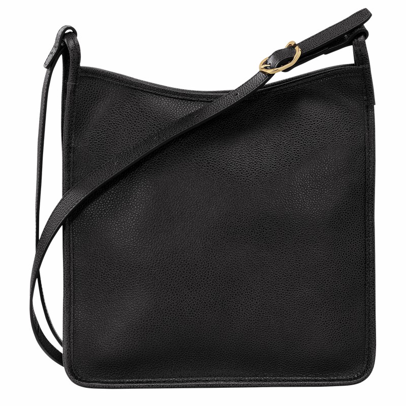 Longchamp Le FOULONNÉ M Crossbody Veske Dame Svarte Norge | 10140021001