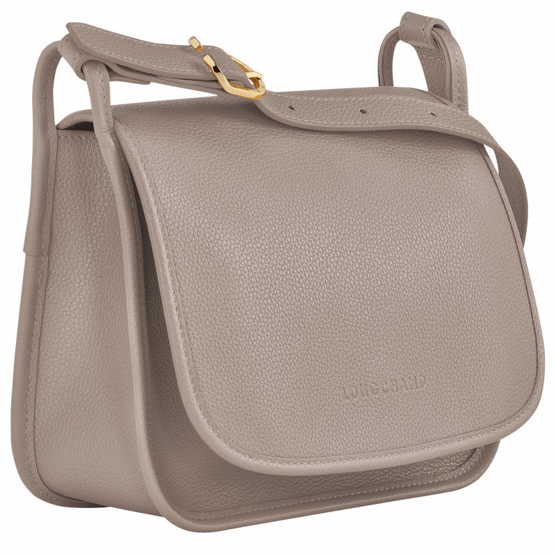 Longchamp Le FOULONNÉ M Crossbody Veske Dame Grå Norge | 10135021P55