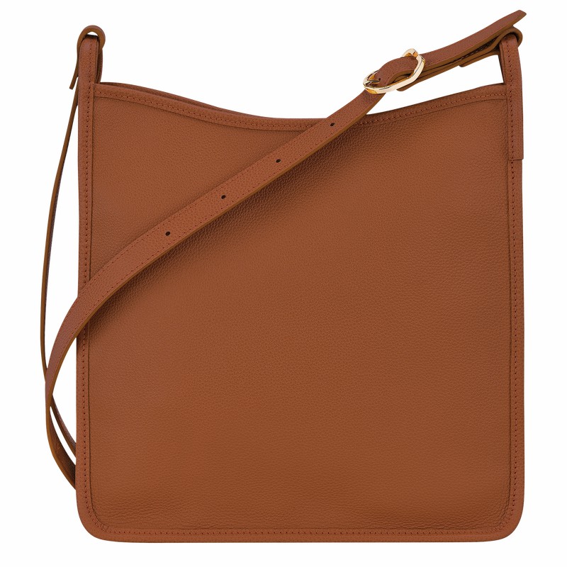 Longchamp Le FOULONNÉ M Crossbody Veske Dame Caramel Norge | 10140021121