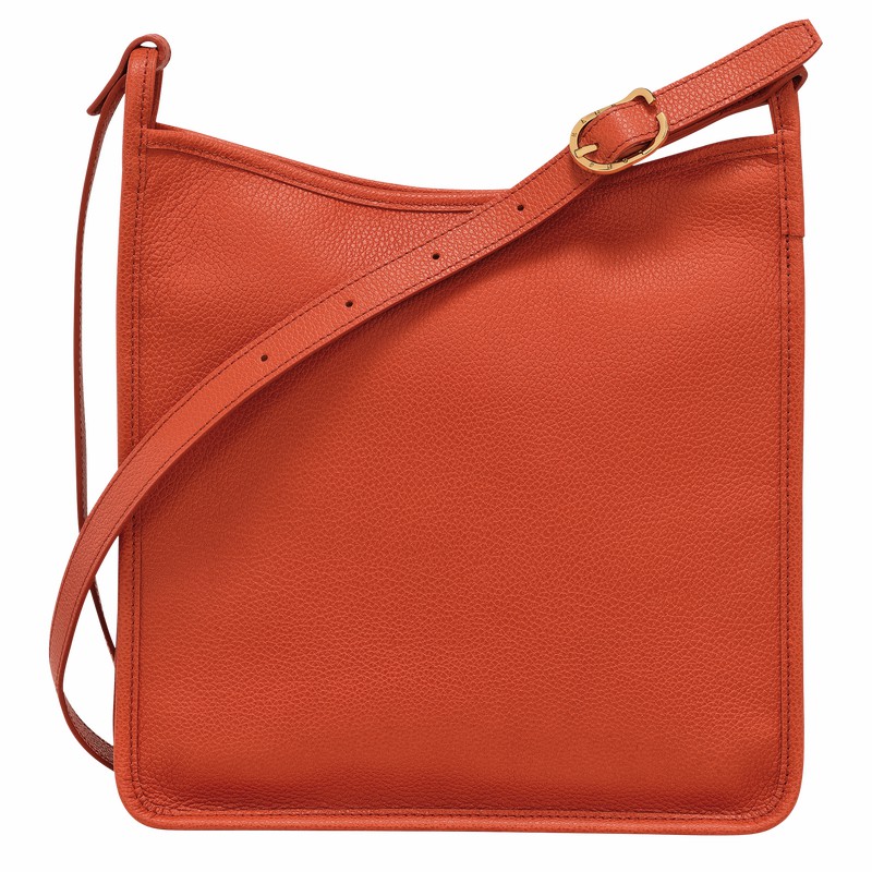 Longchamp Le FOULONNÉ M Crossbody Veske Dame Oransje Norge | 10140021685