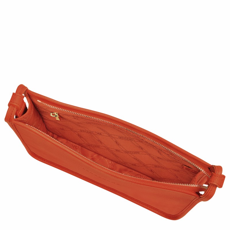 Longchamp Le FOULONNÉ M Crossbody Veske Dame Oransje Norge | 10140021685