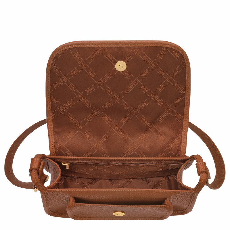 Longchamp Le FOULONNÉ M Crossbody Veske Dame Caramel Norge | 10135021121