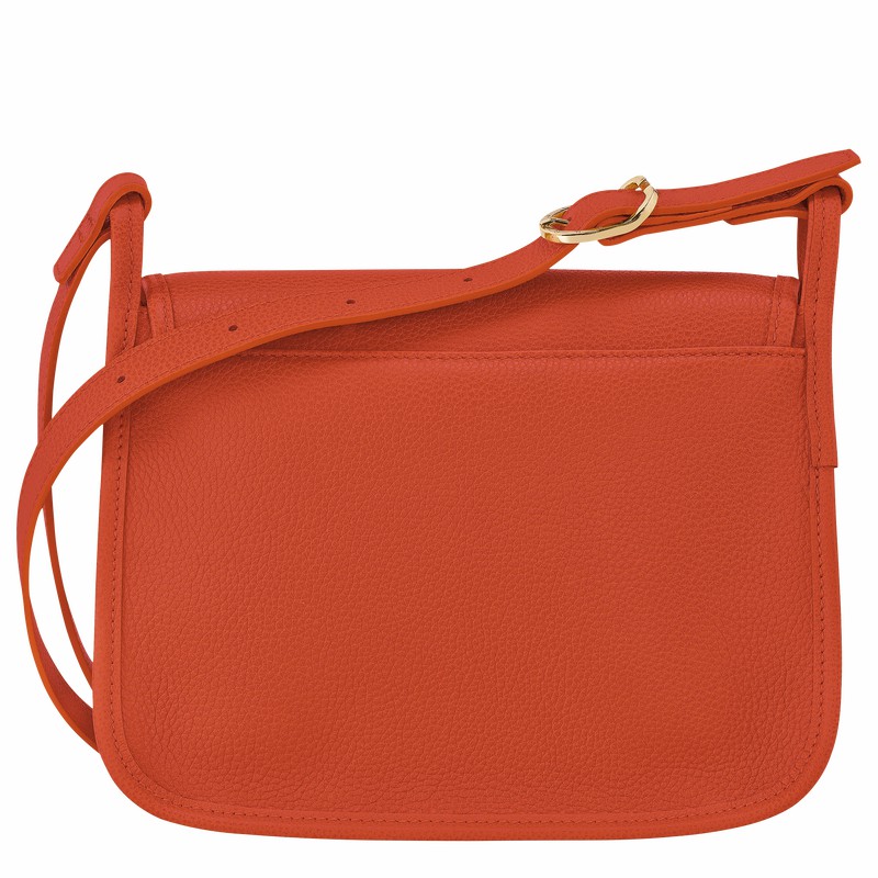 Longchamp Le FOULONNÉ M Crossbody Veske Dame Oransje Norge | 10135021685