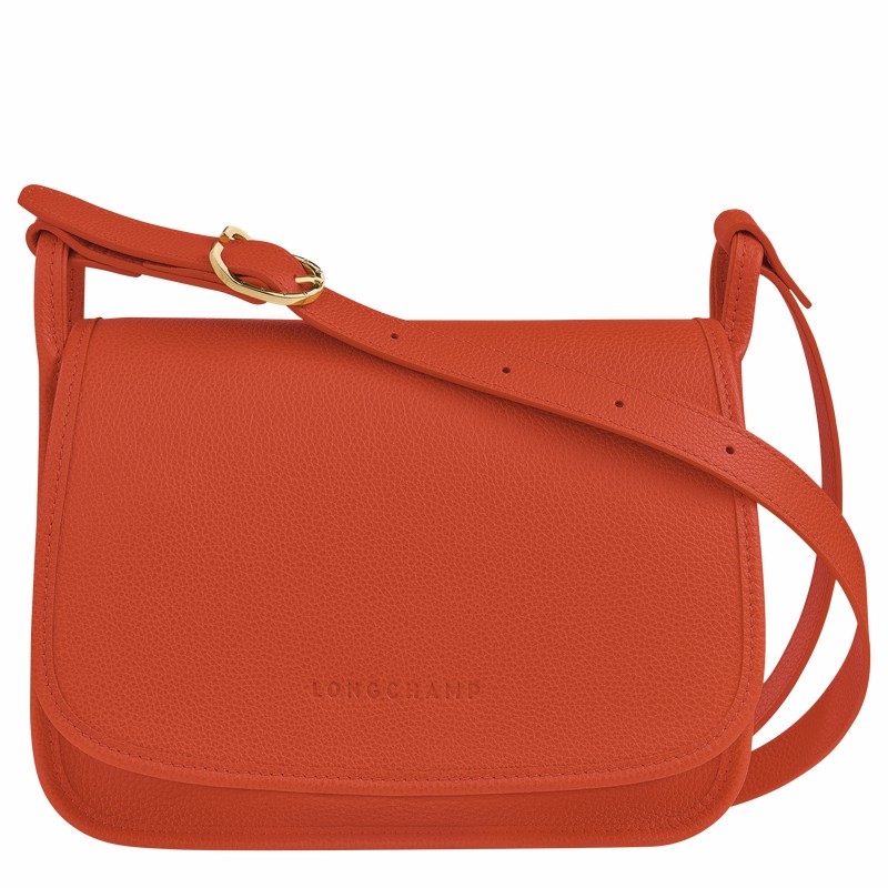 Longchamp Le FOULONNÉ M Crossbody Veske Dame Oransje Norge | 10135021685