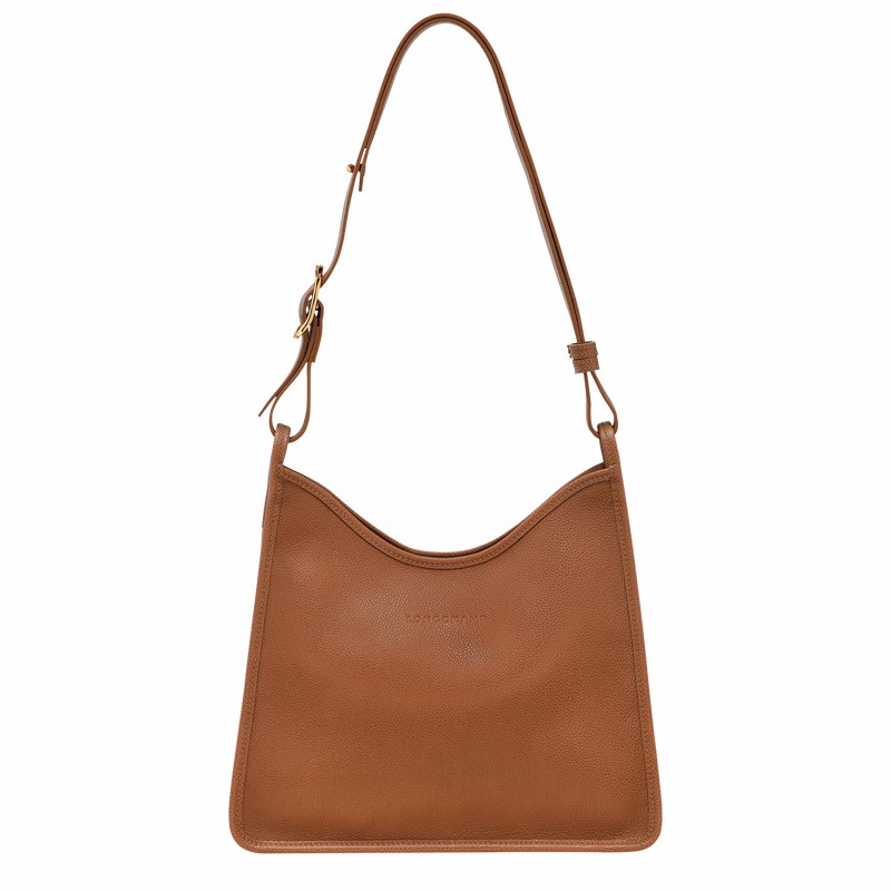 Longchamp Le FOULONNÉ M Hobo Veske Dame Caramel Norge | 10155021121