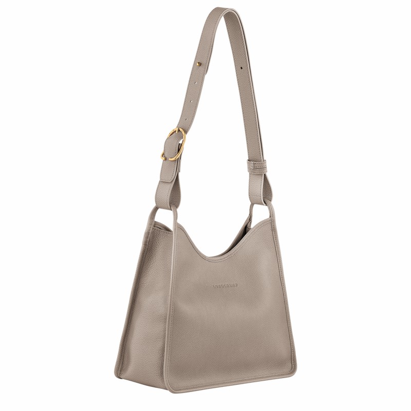 Longchamp Le FOULONNÉ M Hobo Veske Dame Grå Norge | 10155021P55