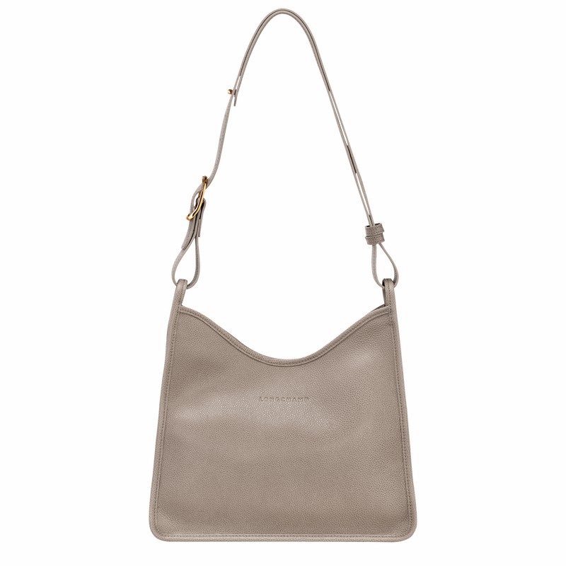 Longchamp Le FOULONNÉ M Hobo Veske Dame Grå Norge | 10155021P55