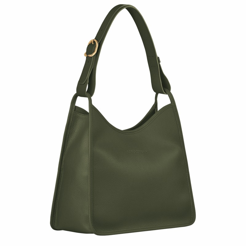 Longchamp Le FOULONNÉ M Hobo Veske Dame Khaki Norge | 10155021892