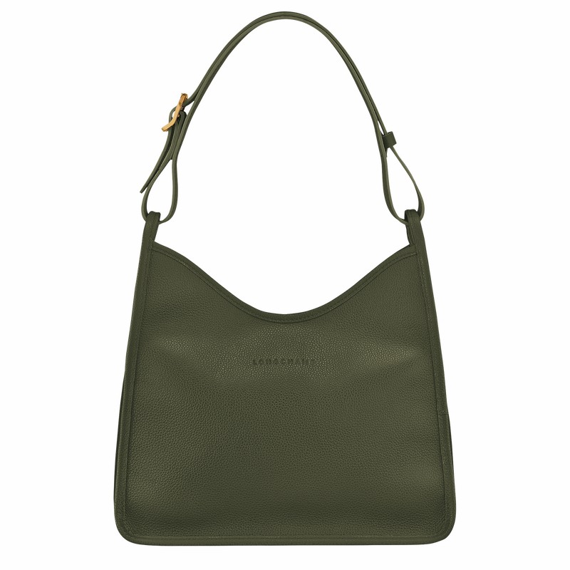 Longchamp Le FOULONNÉ M Hobo Veske Dame Khaki Norge | 10155021892