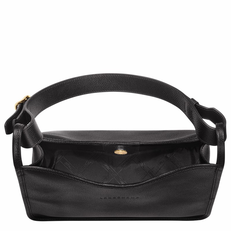 Longchamp Le FOULONNÉ M Hobo Veske Dame Svarte Norge | 10155021001