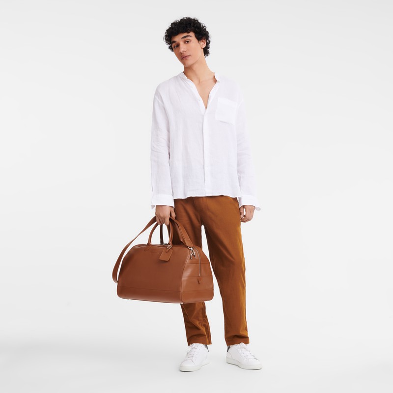 Longchamp Le FOULONNÉ M Reiseveske Herre Caramel Norge | L1302021F72-