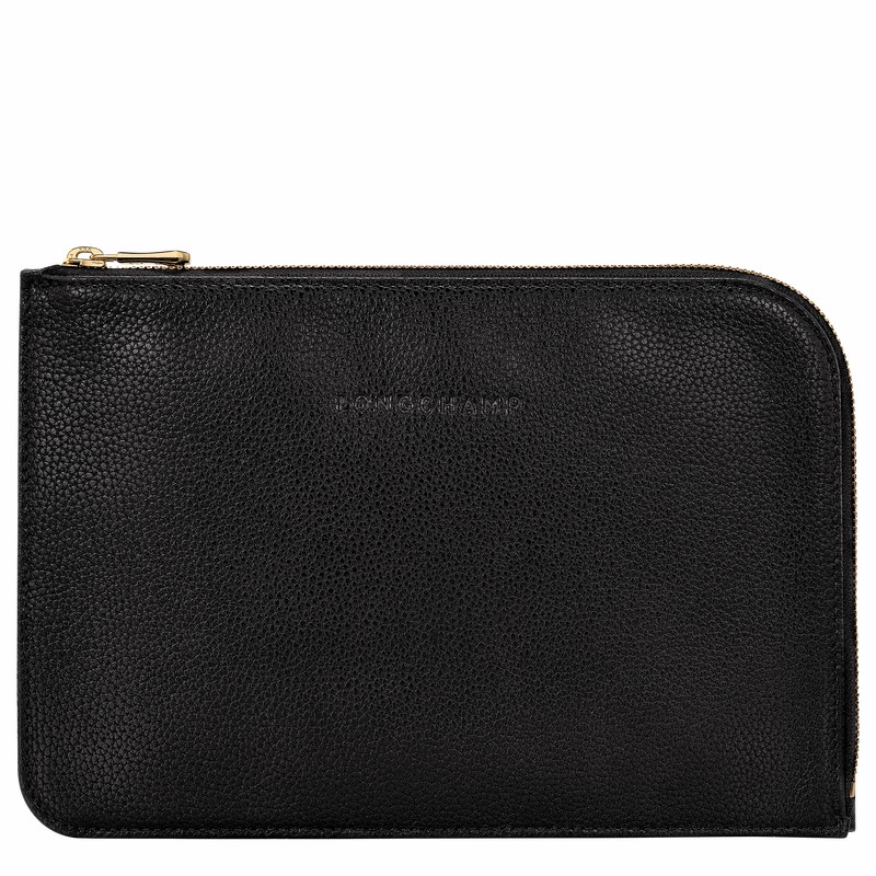 Longchamp Le FOULONNÉ Pouches Dame Svarte Norge | 30040021001