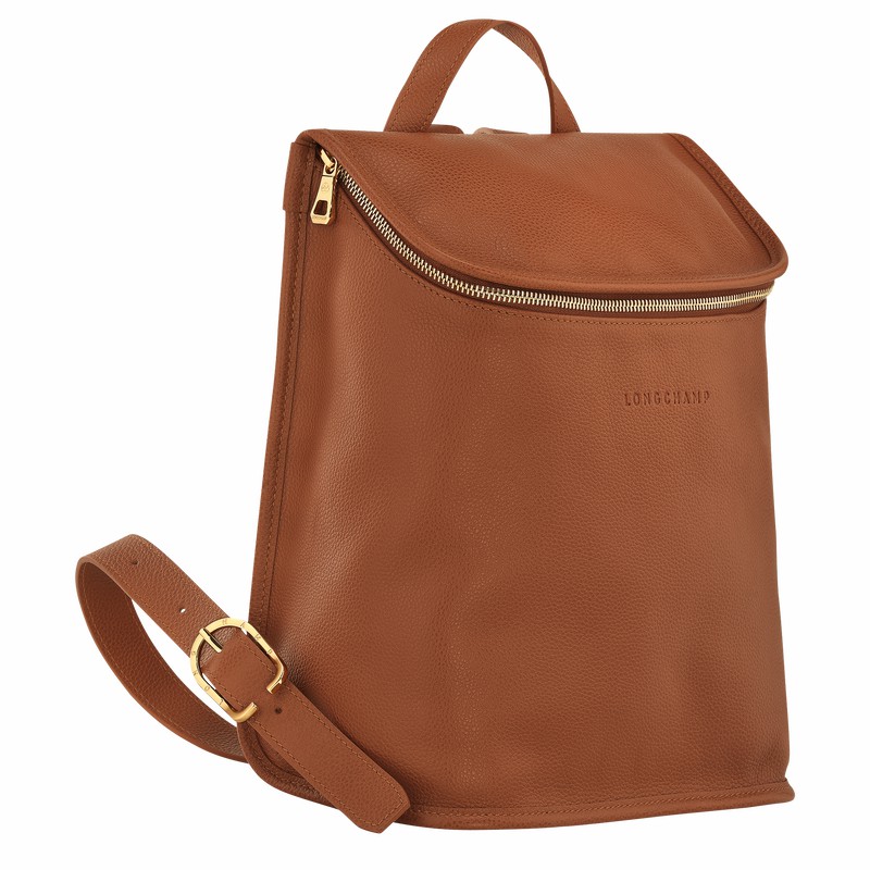 Longchamp Le FOULONNÉ Ryggsekker Dame Caramel Norge | 10195021121