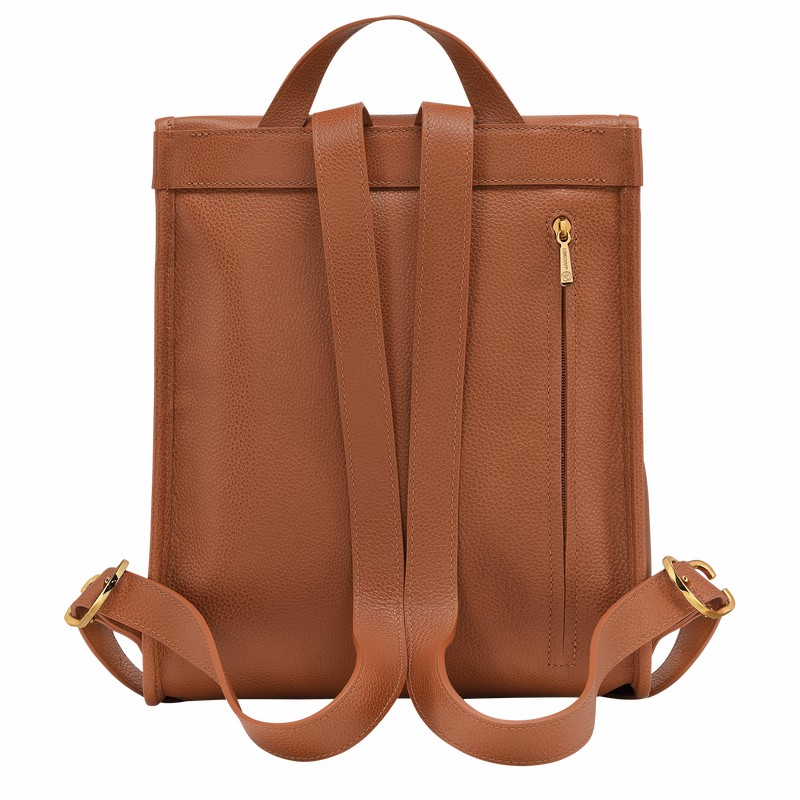 Longchamp Le FOULONNÉ Ryggsekker Dame Caramel Norge | 10195021121