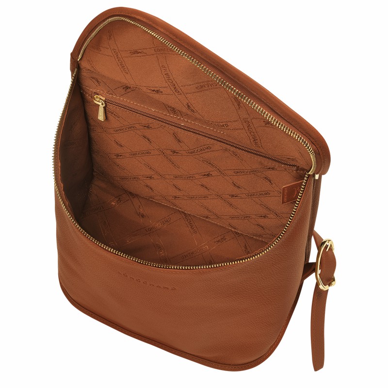 Longchamp Le FOULONNÉ Ryggsekker Dame Caramel Norge | 10195021121