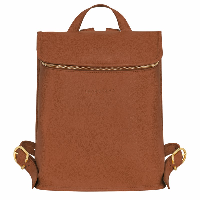 Longchamp Le FOULONNÉ Ryggsekker Dame Caramel Norge | 10195021121