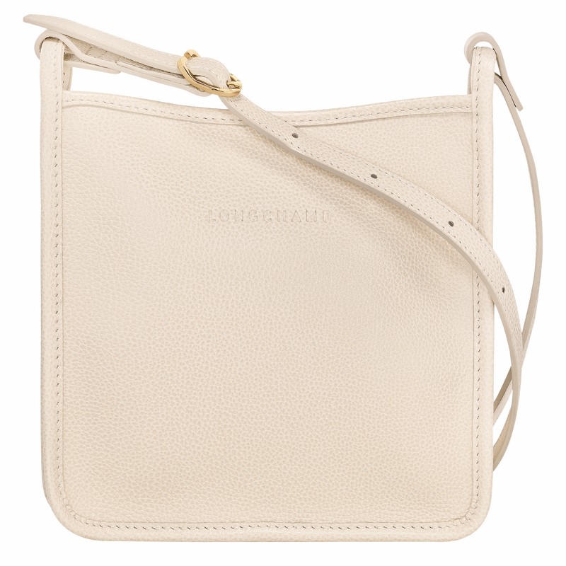 Longchamp Le FOULONNÉ S Crossbody Veske Dame Hvite Norge | 10138021555