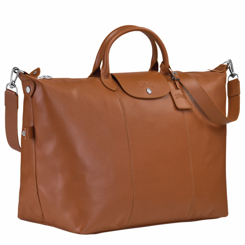 Longchamp Le FOULONNÉ S Reiseveske Dame Caramel Norge | L1624021F72