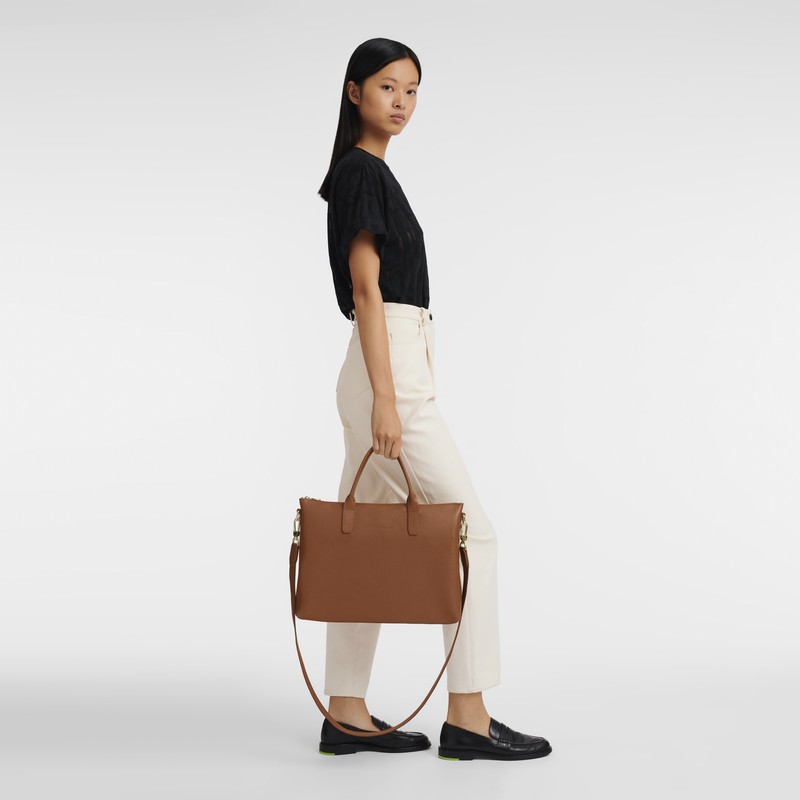 Longchamp Le FOULONNÉ S Stresskoffert Dame Caramel Norge | 20032021121