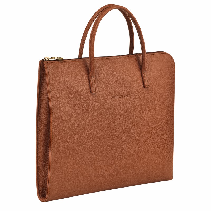 Longchamp Le FOULONNÉ S Stresskoffert Dame Caramel Norge | L2115021121