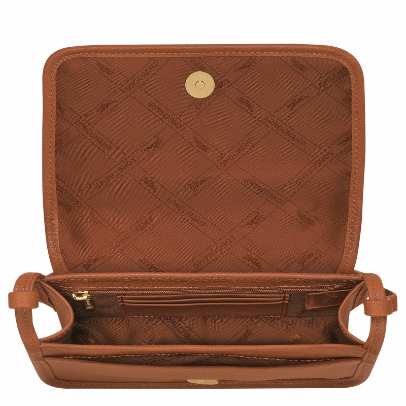 Longchamp Le FOULONNÉ XS Clutch Dame Caramel Norge | 10133021121