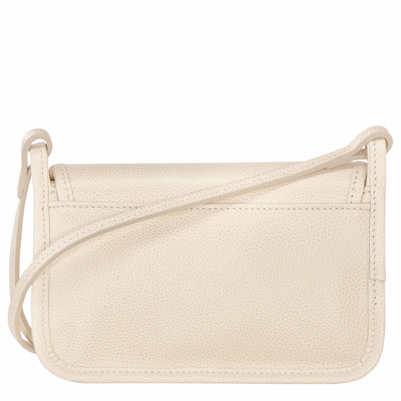 Longchamp Le FOULONNÉ XS Clutch Dame Hvite Norge | 10133021555