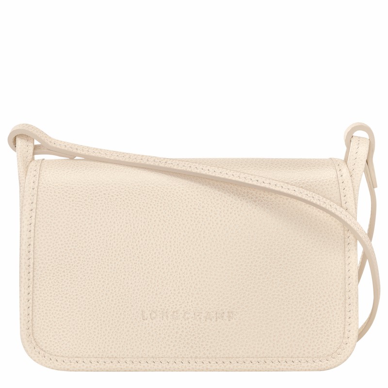 Longchamp Le FOULONNÉ XS Clutch Dame Hvite Norge | 10133021555