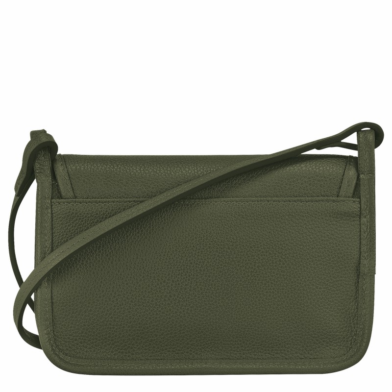 Longchamp Le FOULONNÉ XS Clutch Dame Khaki Norge | 10133021892