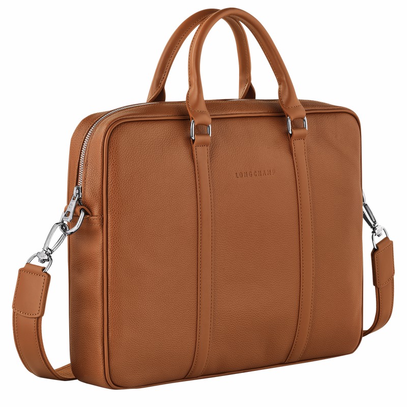 Longchamp Le FOULONNÉ XS Stresskoffert Dame Caramel Norge | L2121021F72