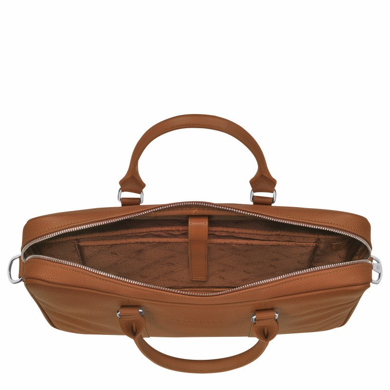 Longchamp Le FOULONNÉ XS Stresskoffert Dame Caramel Norge | L2121021F72