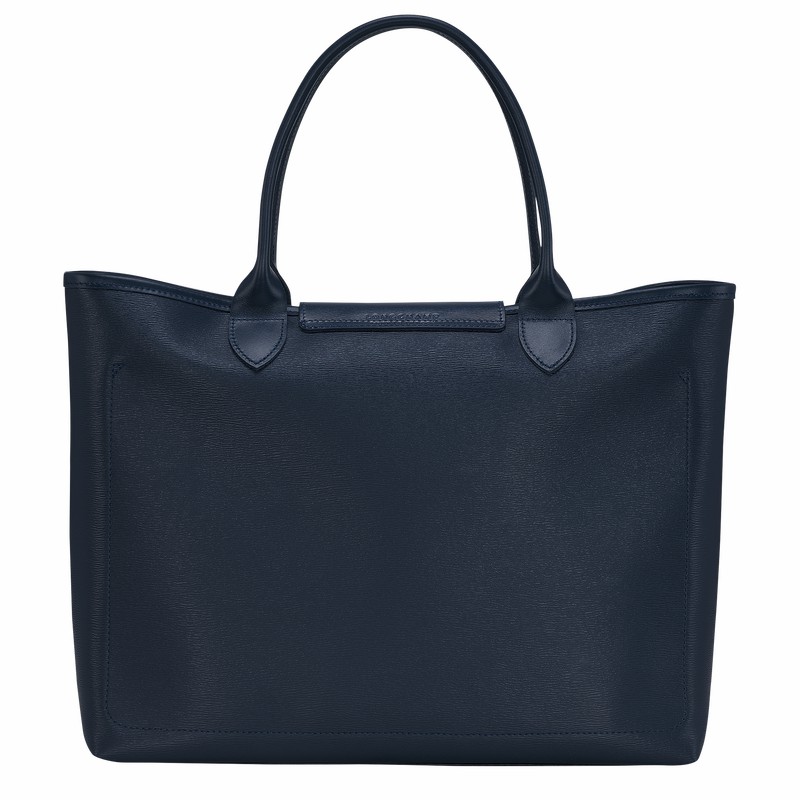 Longchamp Le Pliage City L Tote Veske Dame Marineblå Norge | 10182HYQ556