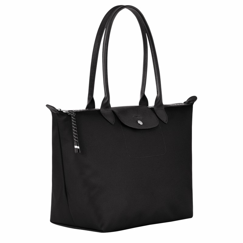 Longchamp Le Pliage Energy L Tote Veske Dame Svarte Norge | L1899HSR001