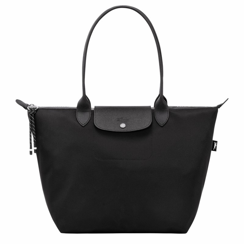 Longchamp Le Pliage Energy L Tote Veske Dame Svarte Norge | L1899HSR001