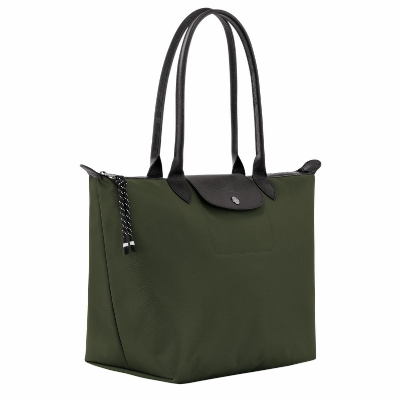 Longchamp Le Pliage Energy L Tote Veske Dame Khaki Norge | L1899HSR892