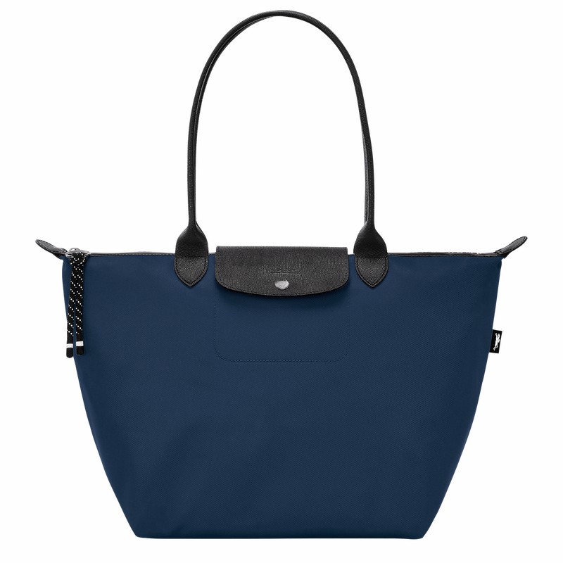 Longchamp Le Pliage Energy L Tote Veske Dame Marineblå Norge | L1899HSR006