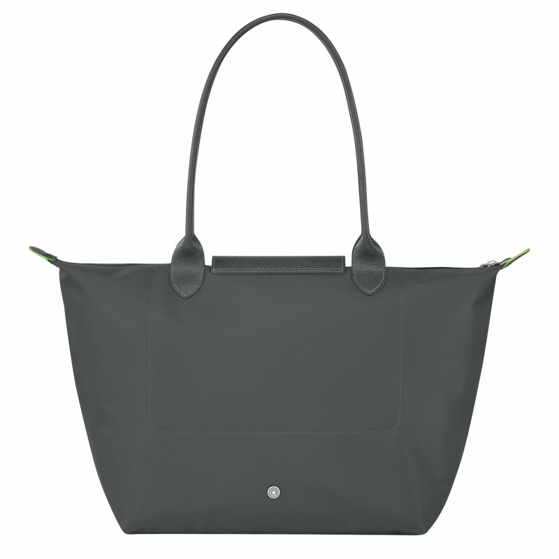 Longchamp Le Pliage Green L Tote Veske Dame Dyp Grå Norge | L1899919P66